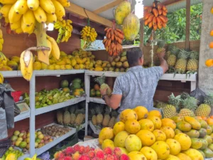 frutas sri lanka puesto local